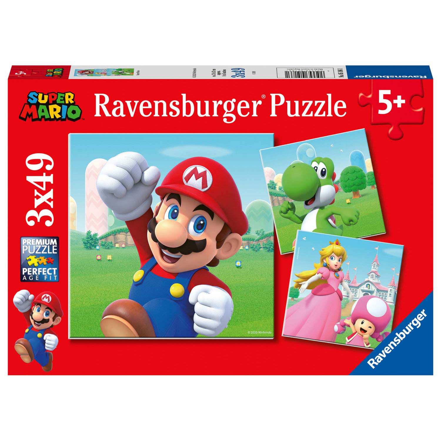 Ravensburger Super Mario Puzzle, 3x49 Stück.