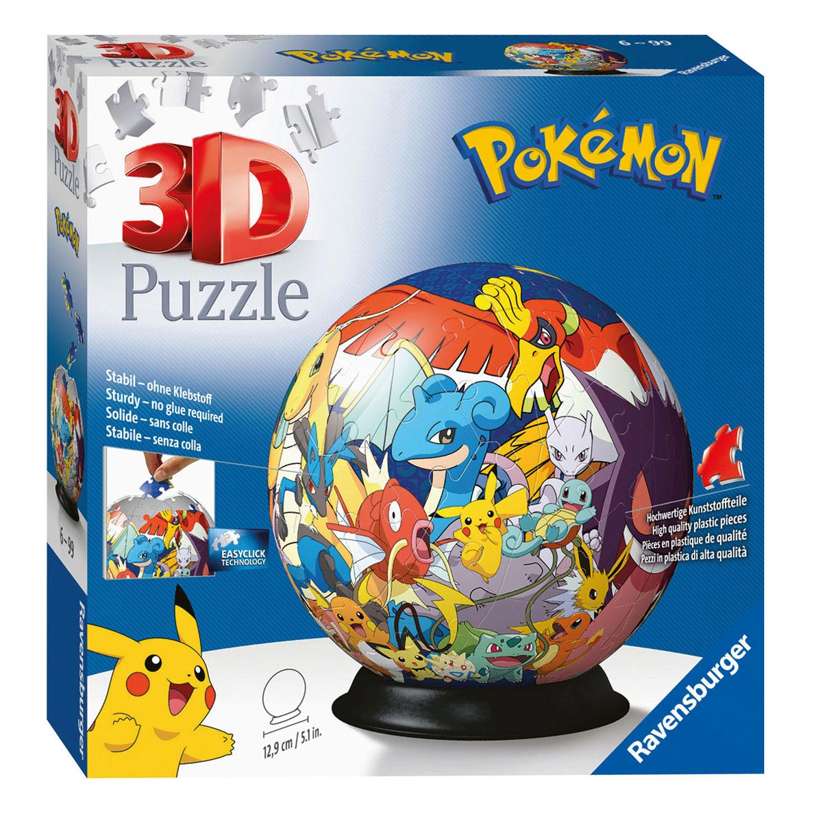 Pokémon ravensburger puzzelbal, 72st.