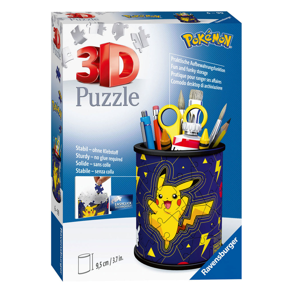 Ravensburger 3D-Puzzle – Stiftehalter Pokémon – 54 Teile.