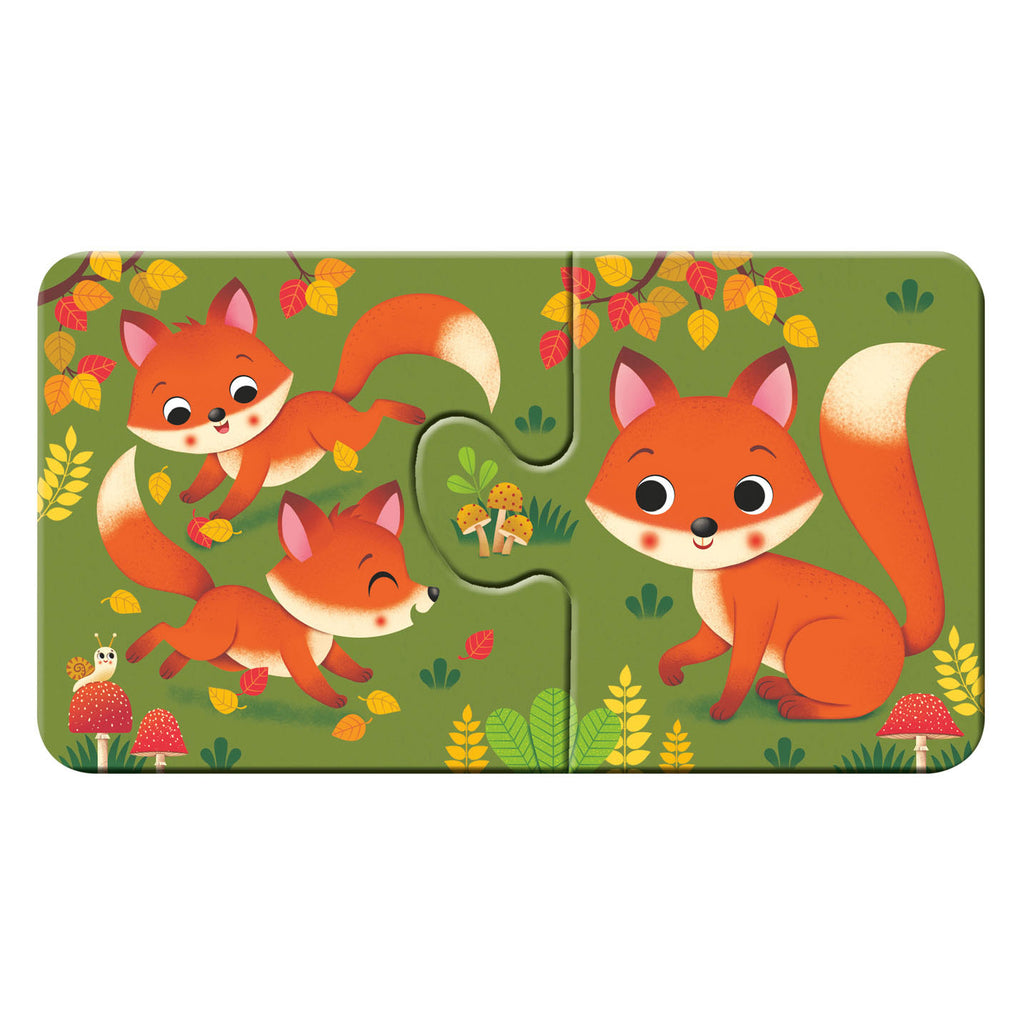 Ravensburger Puzzle „Tiere und ihre Jungen“, 9x2 Teile.