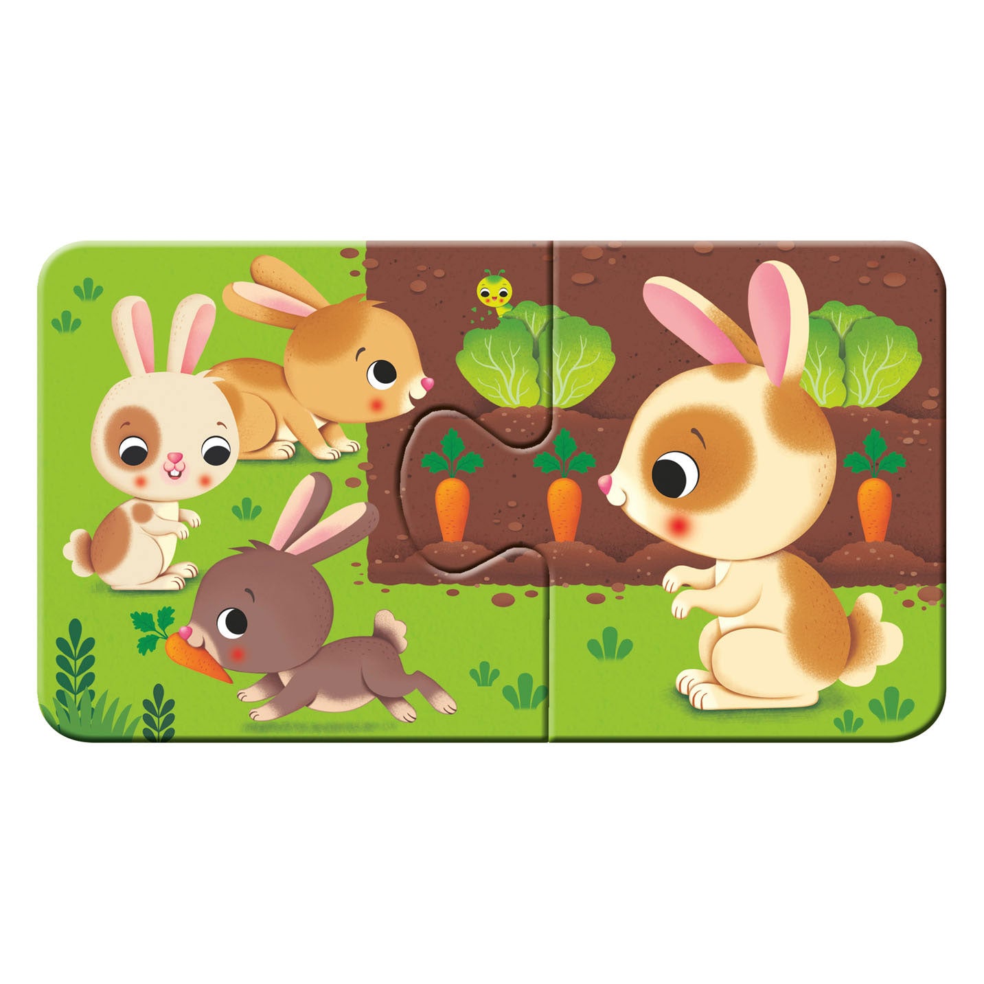 Ravensburger Puzzle „Tiere und ihre Jungen“, 9x2 Teile.