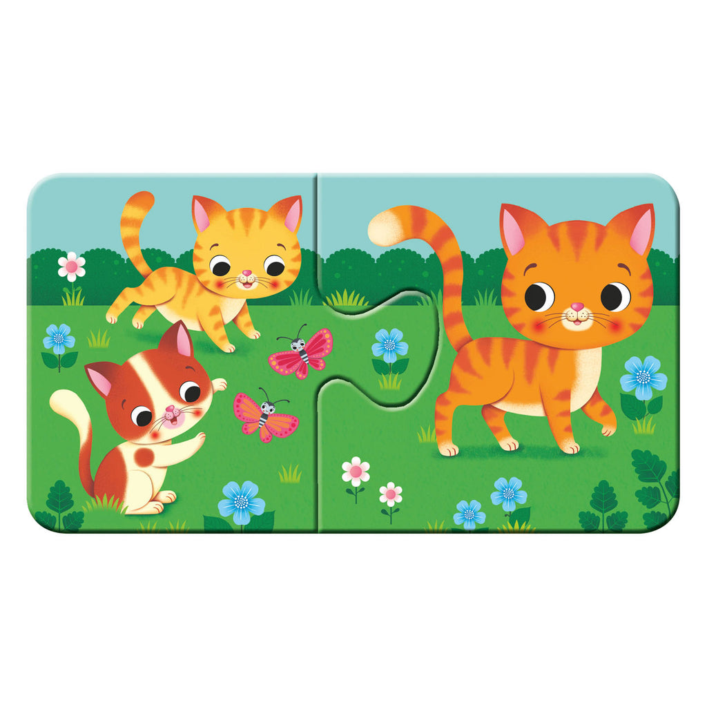 Ravensburger Puzzle „Tiere und ihre Jungen“, 9x2 Teile.