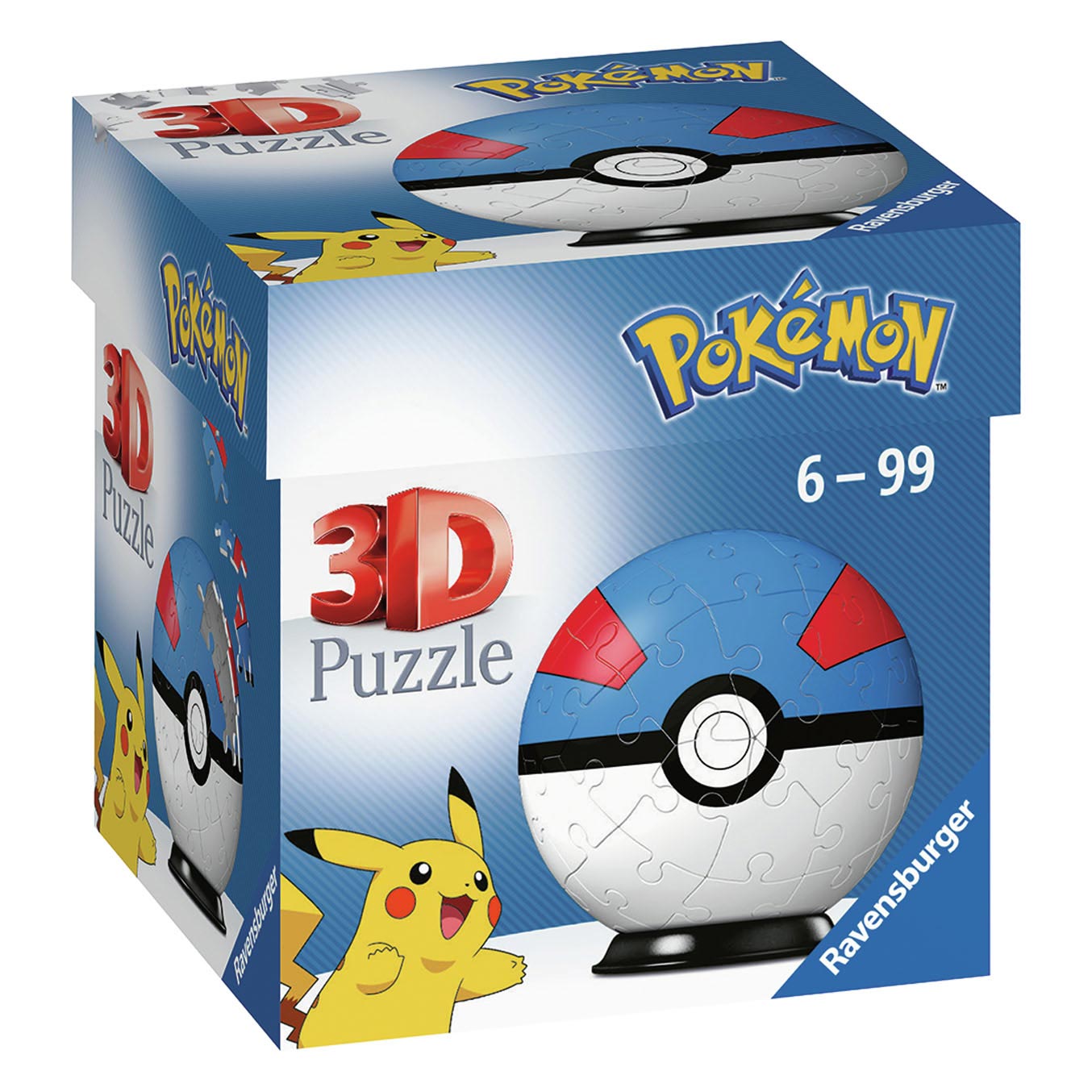 Ravensburger Pokémon Superball 3D-Puzzle, 54 Teile.