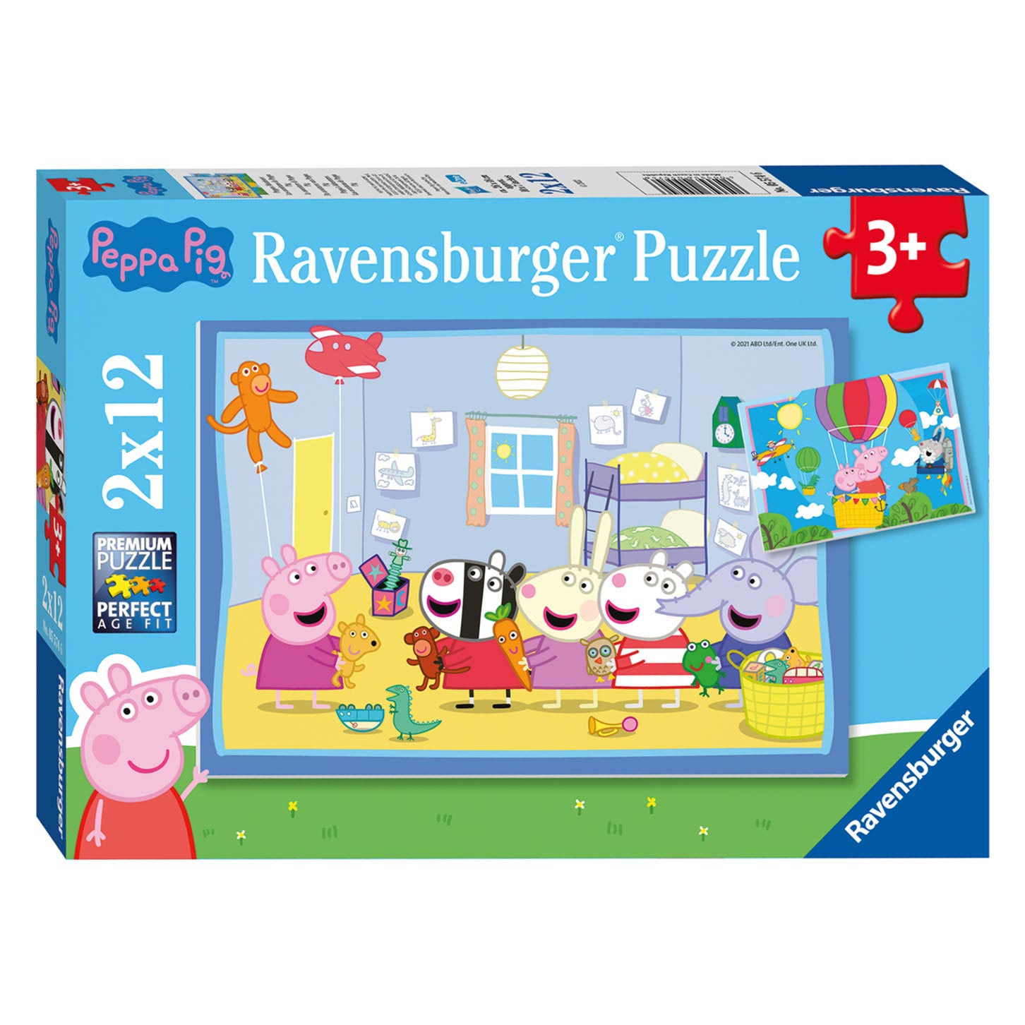 Ravensburger puzzel peppa pig 2x12st