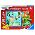 Ravensburger pokémon: charmander, bulbasaur and squirtle