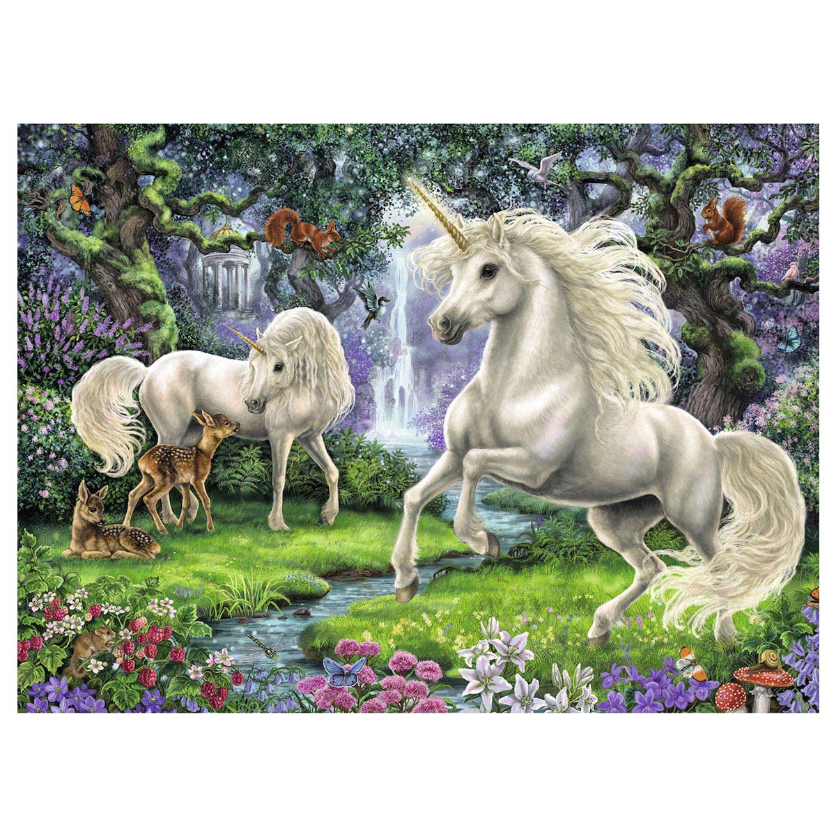 Ravensburger puzzel mystieke eenhoorns - legpuzzel - 200 stukjes