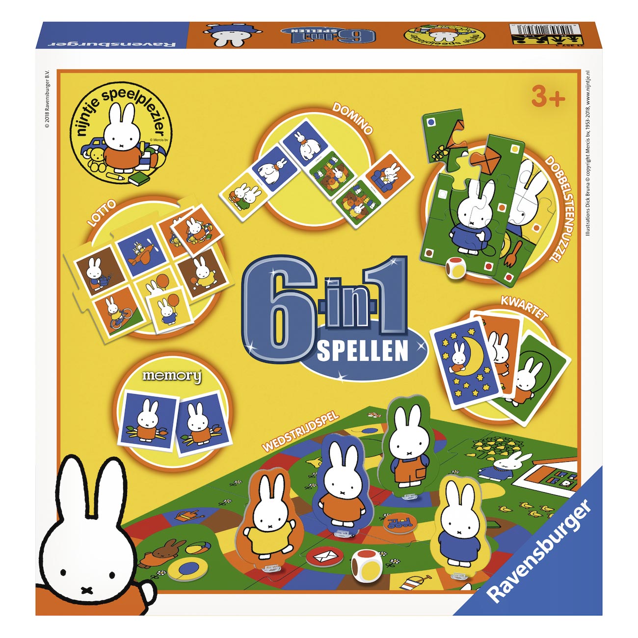 Ravensburger Miffy Spiele, 6 in 1