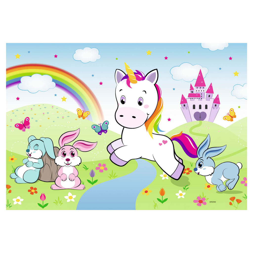 Ravensburger - March Haftes Einhorn -Puzzle 2x24 Teile
