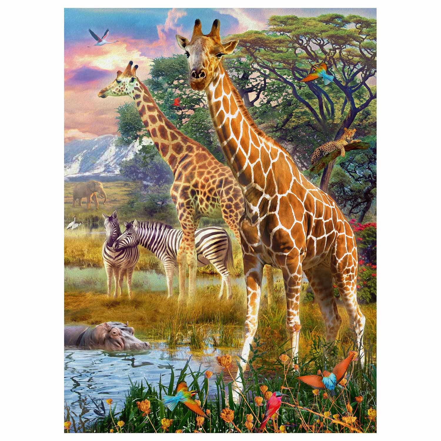 Ravensburger bunte Savanne, 150 Stück, XXL