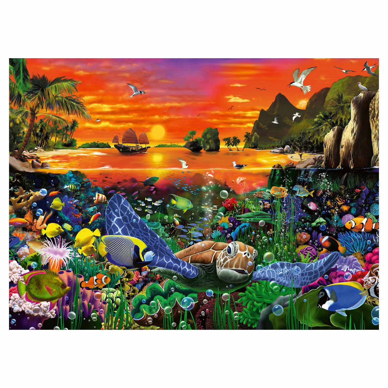 Ravensburger Schildkröte in RIF, 500 Stück.