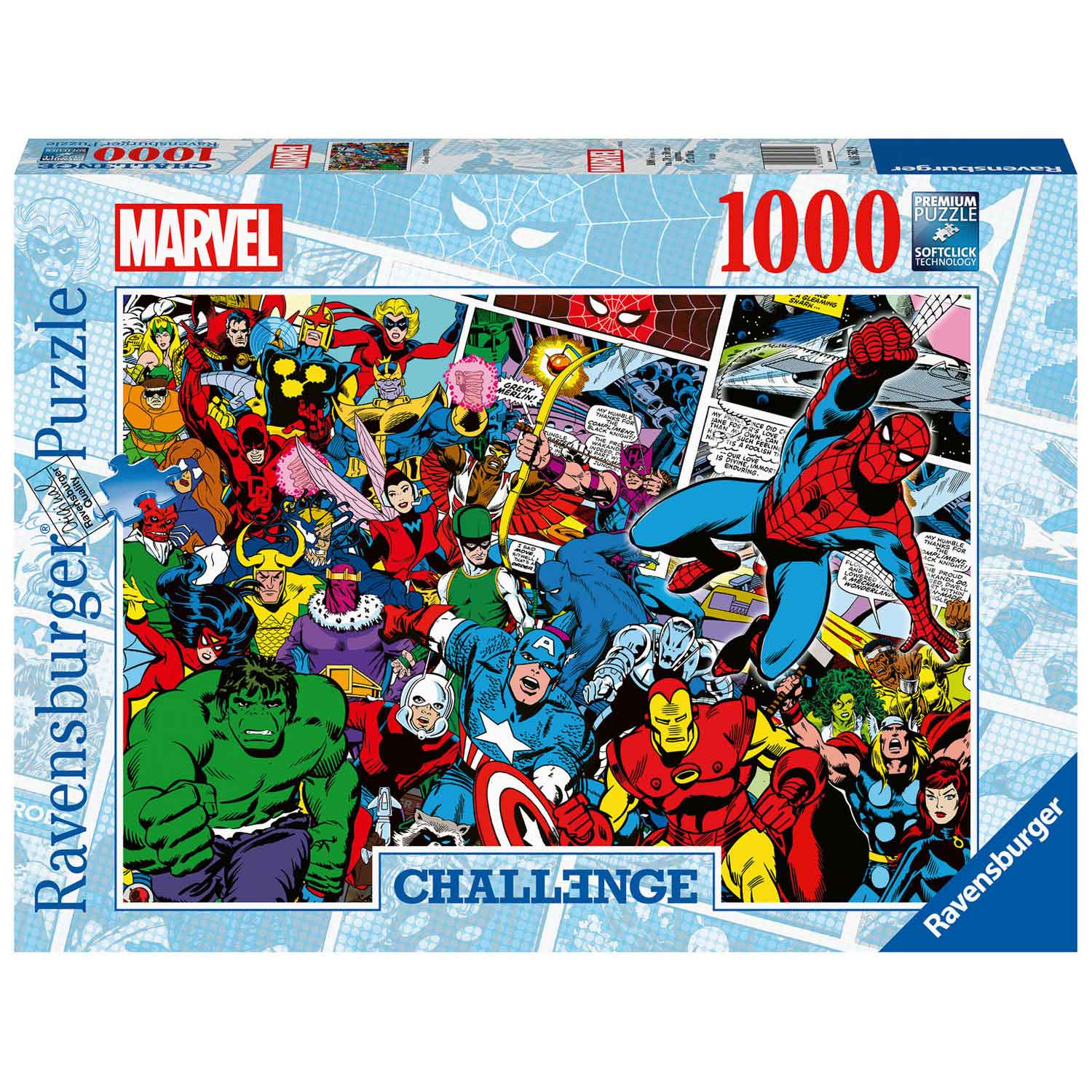 Ravensburger - Herausforderung Puzzle Marvel Superheroes 1000 Teile.