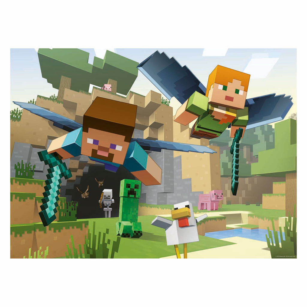 Ravensburger legpuzzel minecraft avonturen - 200st. xxl