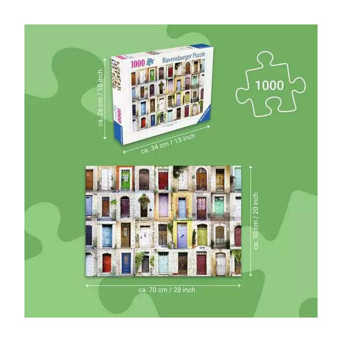 Ravensburger Puzzle „Schöne Türen in der Provence“ – 1000 Teile.