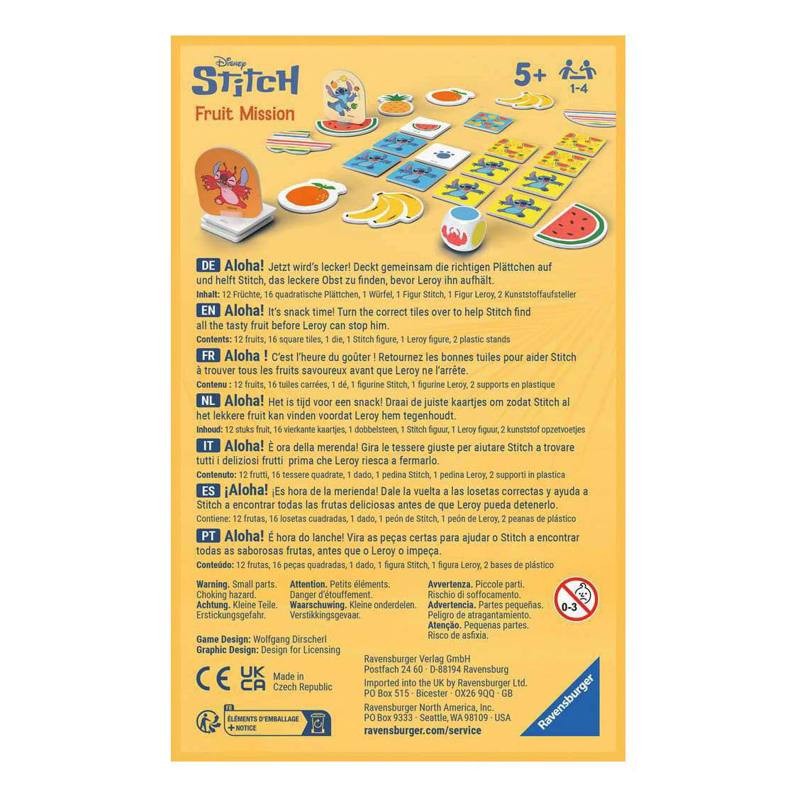 Ravensburger stitch fruit mission pocketspel