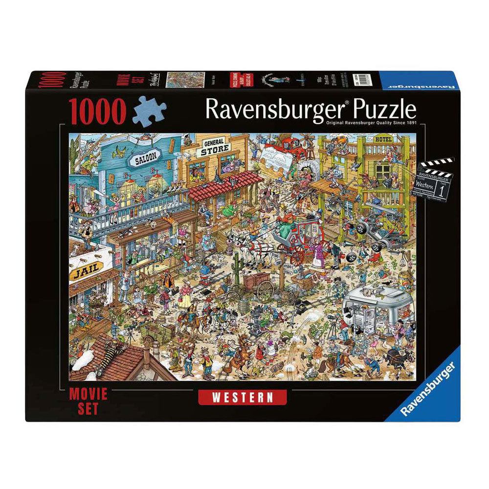 Ravensburger – ray’s comic series: movie set 1 – western – cartoon legpuzzel – 1000 stukjes