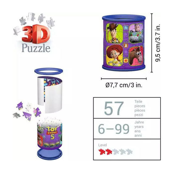 Ravensburger 3d puzzel - pennenbak toy story 5