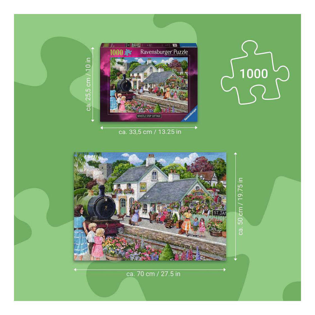 Ravensburger legpuzzel whistle stop cottage - 1000st.