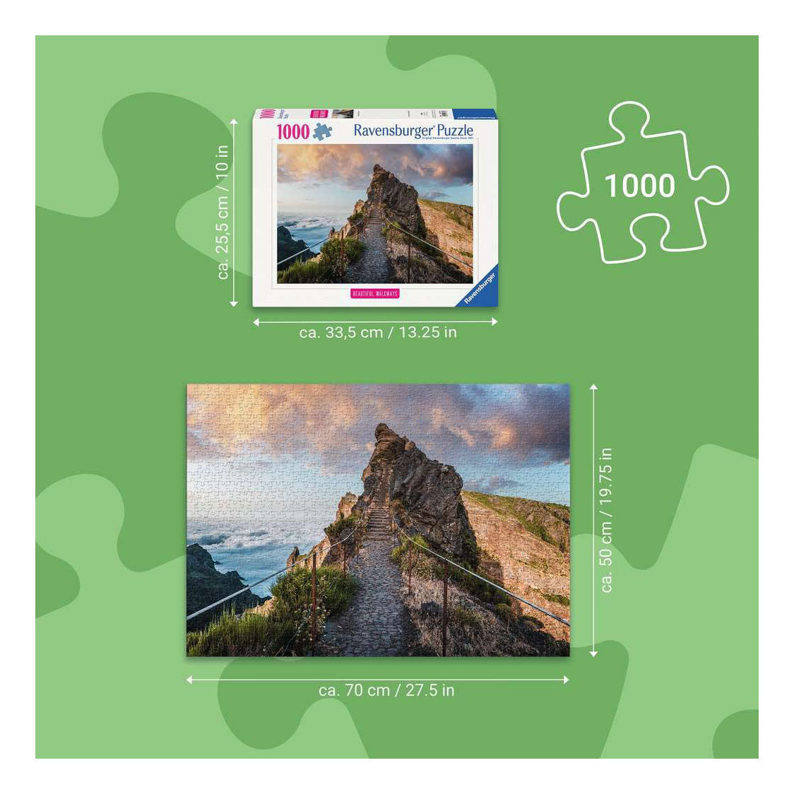 Ravensburger legpuzzel pathway to heaven - 1000st.