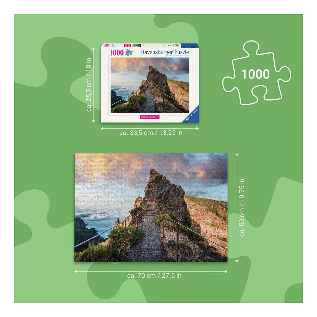 Ravensburger – hemels bergpad – legpuzzel – 1000 stukjes