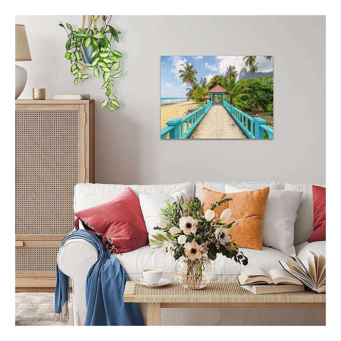 Ravensburger legpuzzel colorful bridge in malaysia - 1000st.