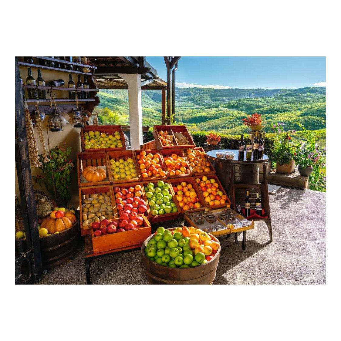 Ravensburger legpuzzel fruits and vegetables market, croatia - 500st.