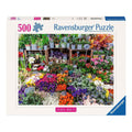 Ravensburger – bloemenmarkt, frankrijk – legpuzzel – 500 stukjes