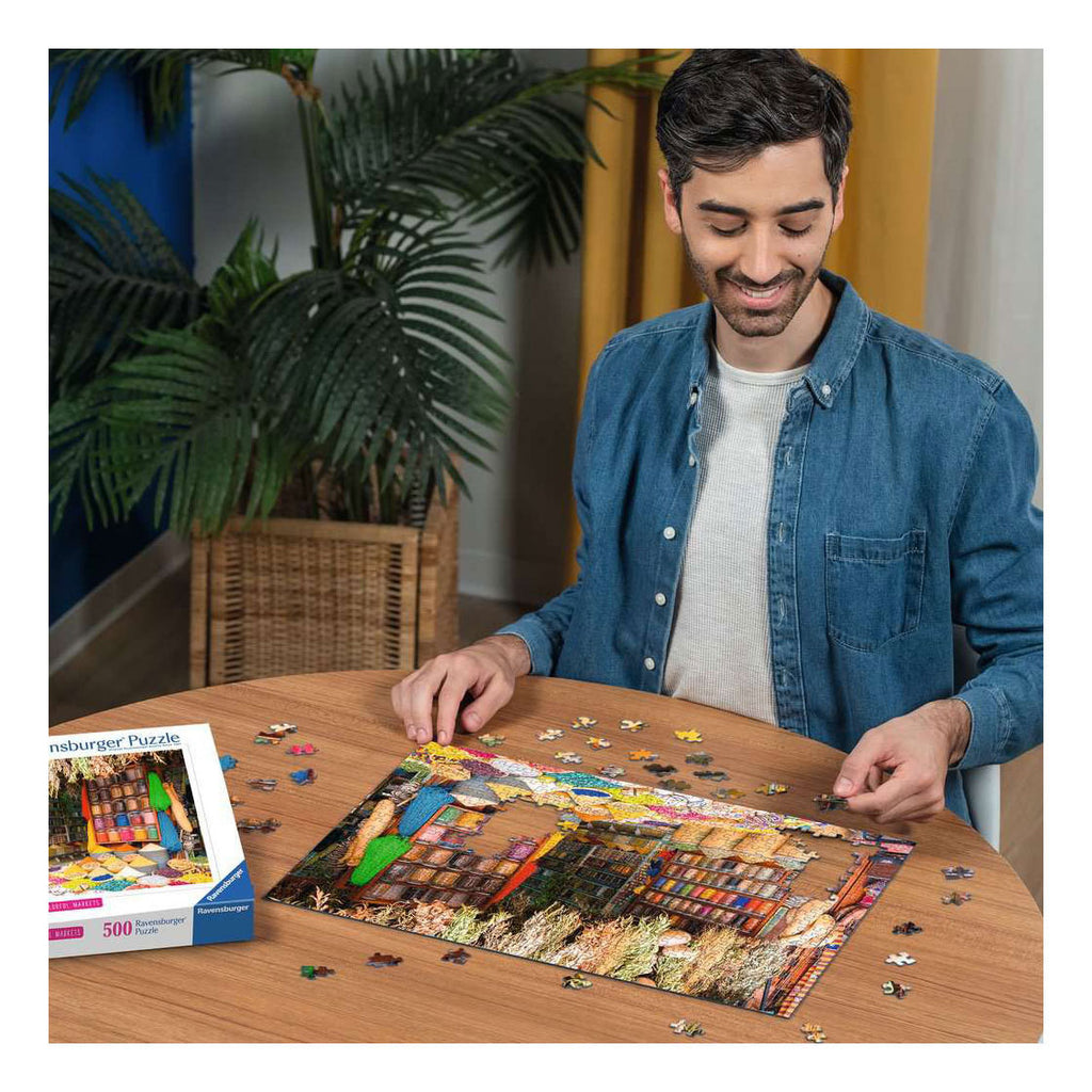 Ravensburger – kleurrijke specerijen, marokko – legpuzzel – 500 stukjes