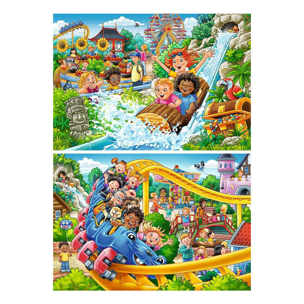 Ravensburger – pretpark – kinderpuzzel – 2 x 24 stukjes