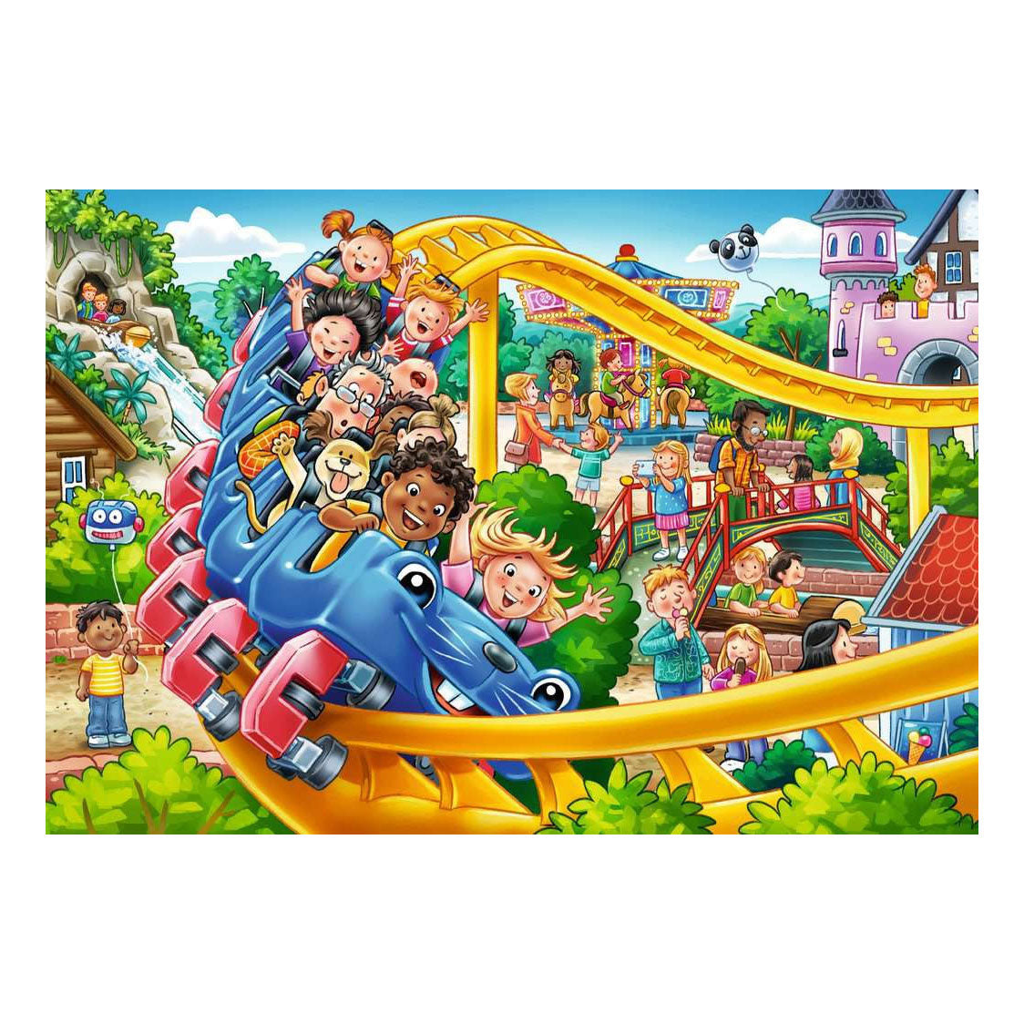Ravensburger – pretpark – kinderpuzzel – 2 x 24 stukjes