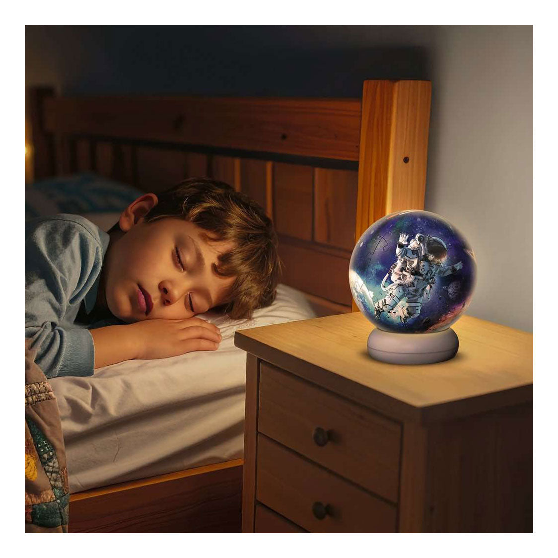 Ravensburger 3d puzzle nightlight astronauts in space