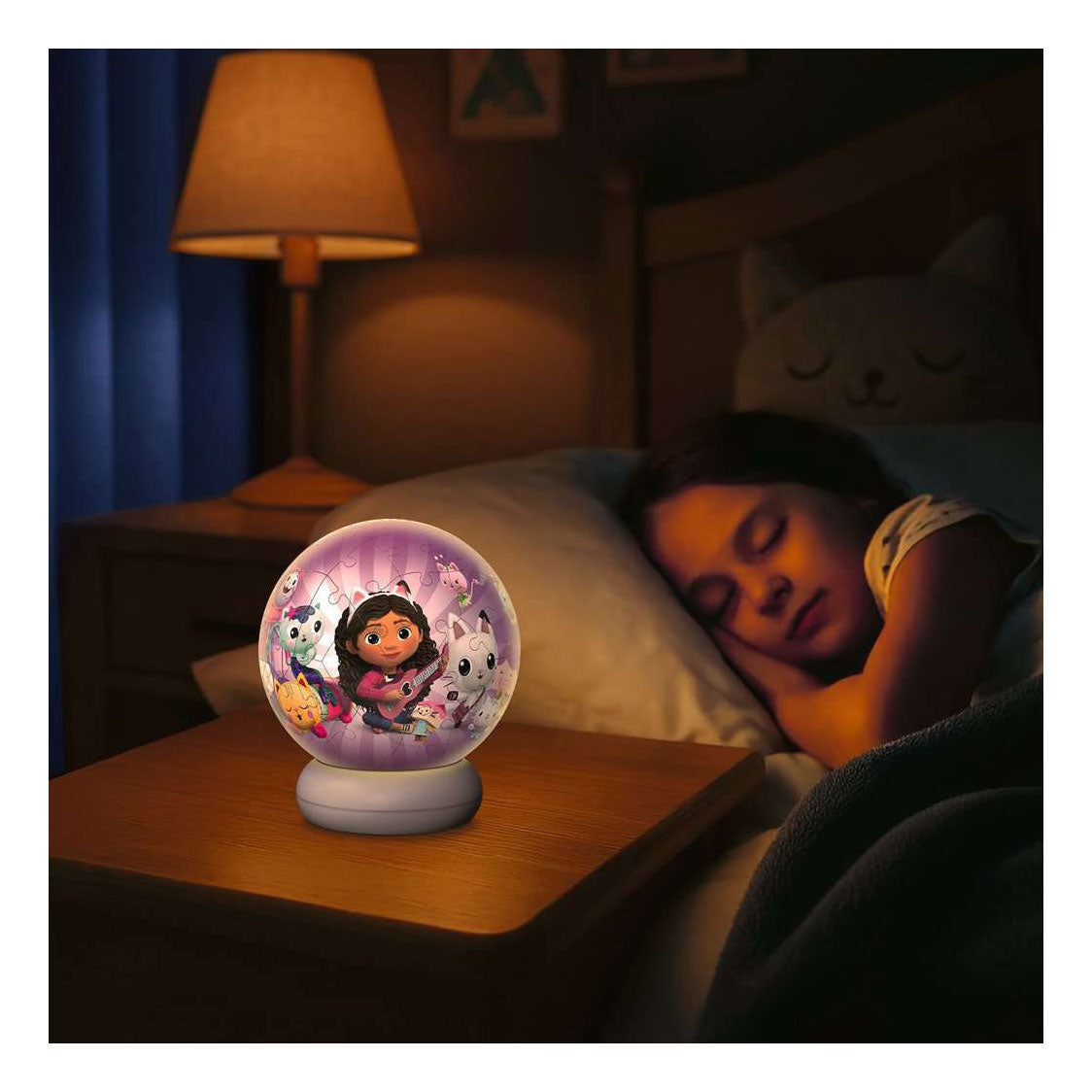 Ravensburger 3d puzzel nachtlamp gabby's dollhouse - 73st.