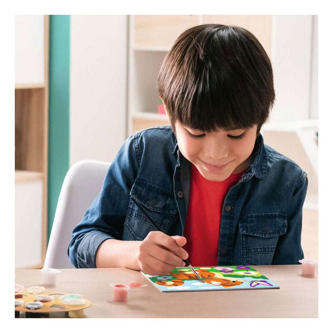 Ravensburger creart schilderen op nummer - kat met vlinder