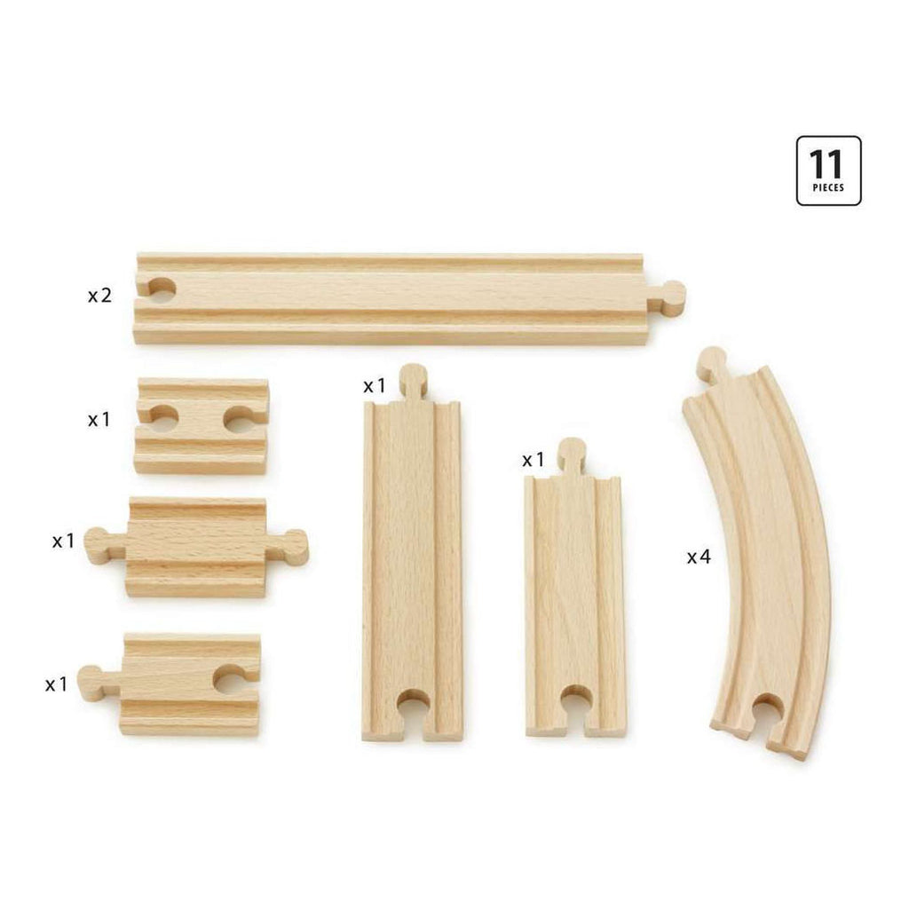 Brio rails uitbreidingsset - 11dlg.