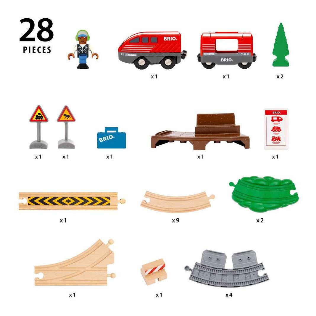Ravensburger brio pullback trein set - 28dlg.