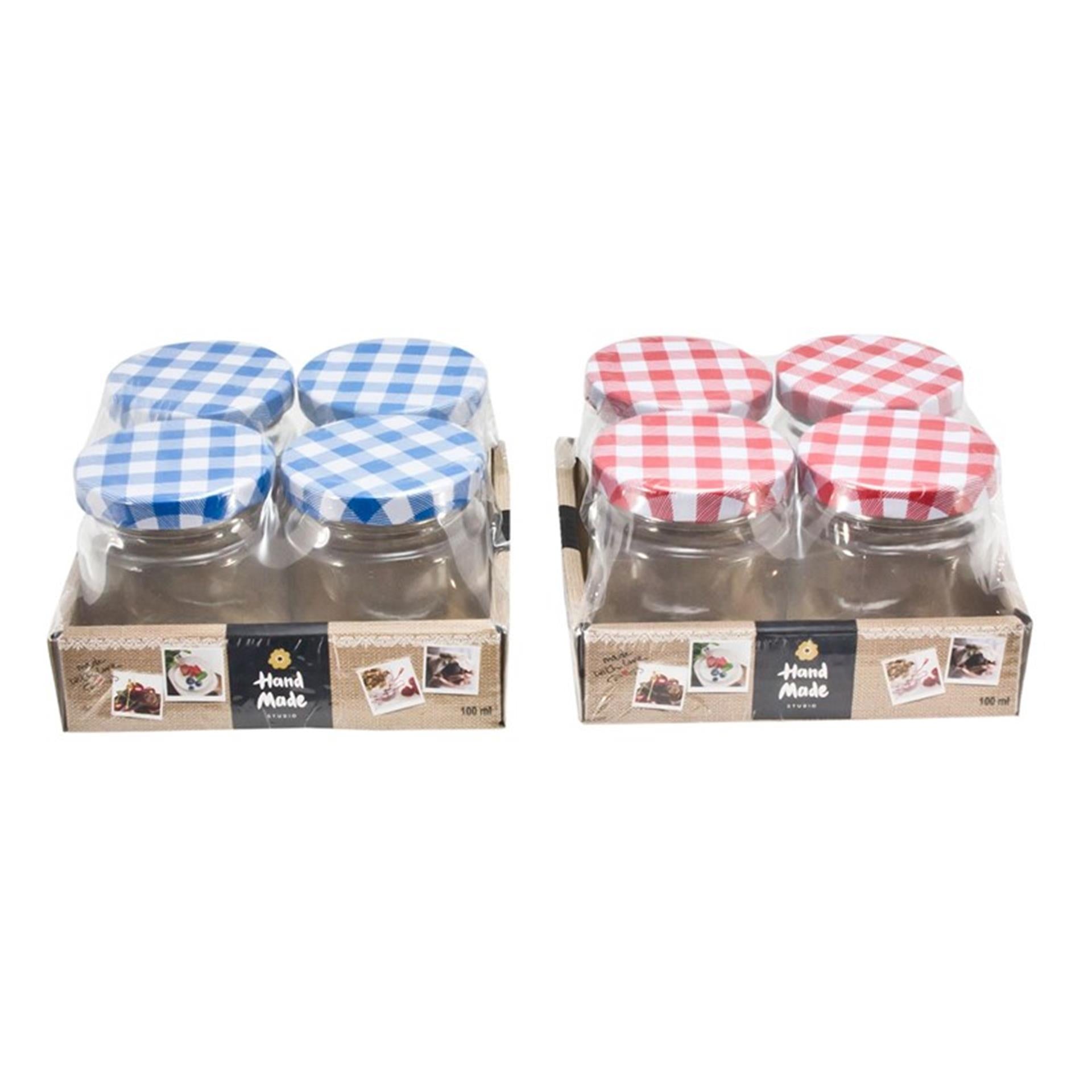 Kitchen tools jampot weckglas 100ml 5,5x6,5cm pak 4 st