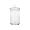 Voorraadpot glas knop ø8x14,5cm