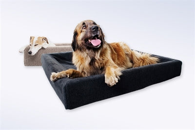 Bia Hundebett-Fleecebezug, grau