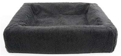 Bia Hundebett-Fleecebezug, grau