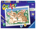 Ravensburger creart schilderen op nummer - pluizige konijntjes