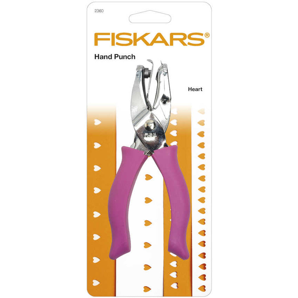 Creativ Company Fiskars Handlocher, Herz, Lochgröße 5 mm, 1 Stück