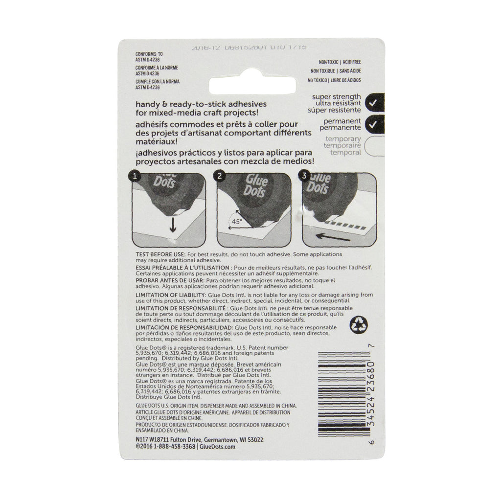 Glue dots • permanent glue squares dot n go 5mm
