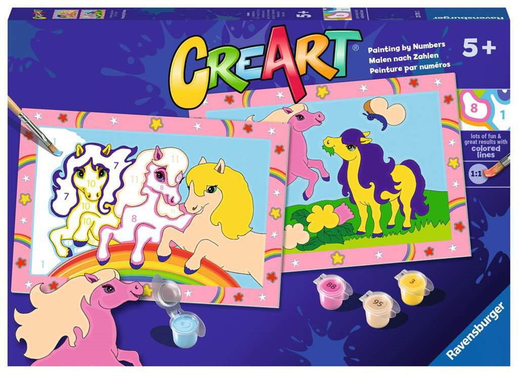 Ravensburger Creart Malen nach Zahlen – Springende Ponys
