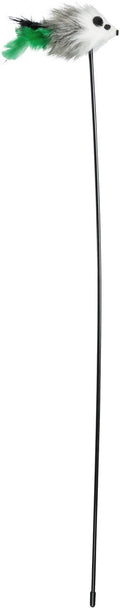 Trixie - speelstaf muis - kunststof pluche - met catnip- 50 cm one size
