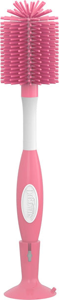 Dr. brown's flessenborstel - roze - siliconen