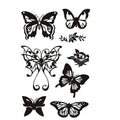 Silicone stempels, vlinders, vel 11x15,5 cm, 1 vel