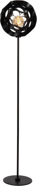 Lucide hannelore - vloerlamp - ø 30 cm - 1xe27 - zwart