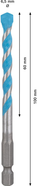 Bosch expert hex-9 multiconstruction boor 6,5 x 60 x 100 mm - 260...