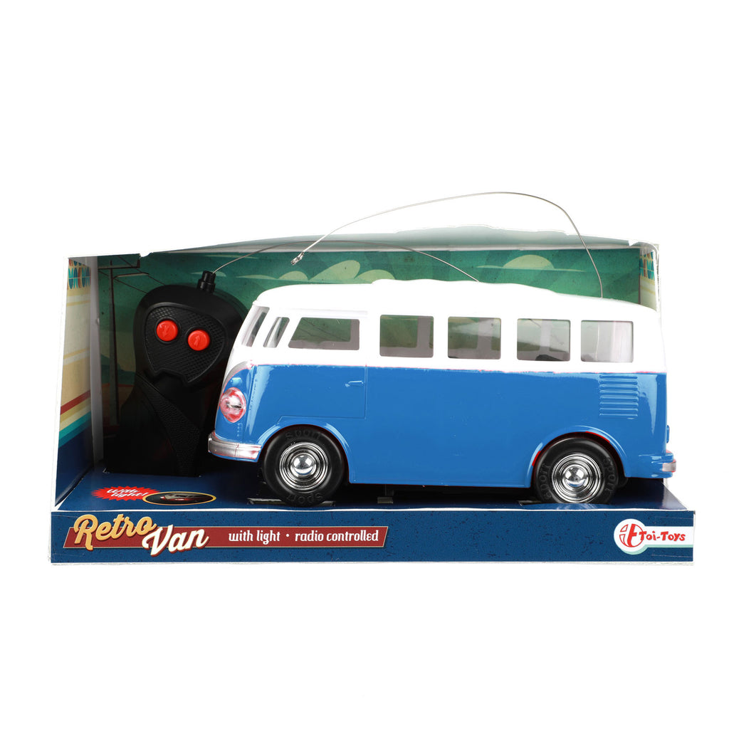 Toi-Toys ferngesteuertes Auto, Retro-Bus mit Licht