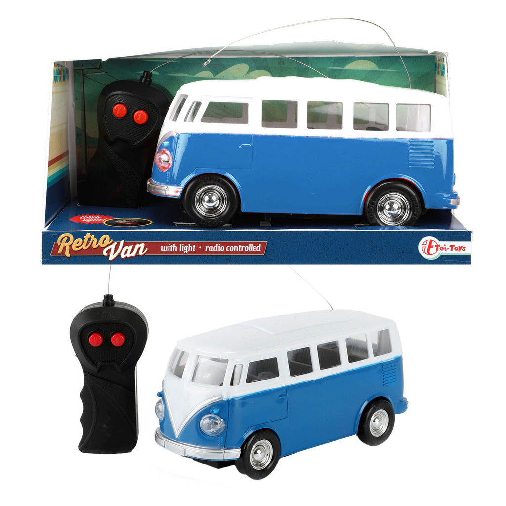 Toi-Toys ferngesteuertes Auto, Retro-Bus mit Licht