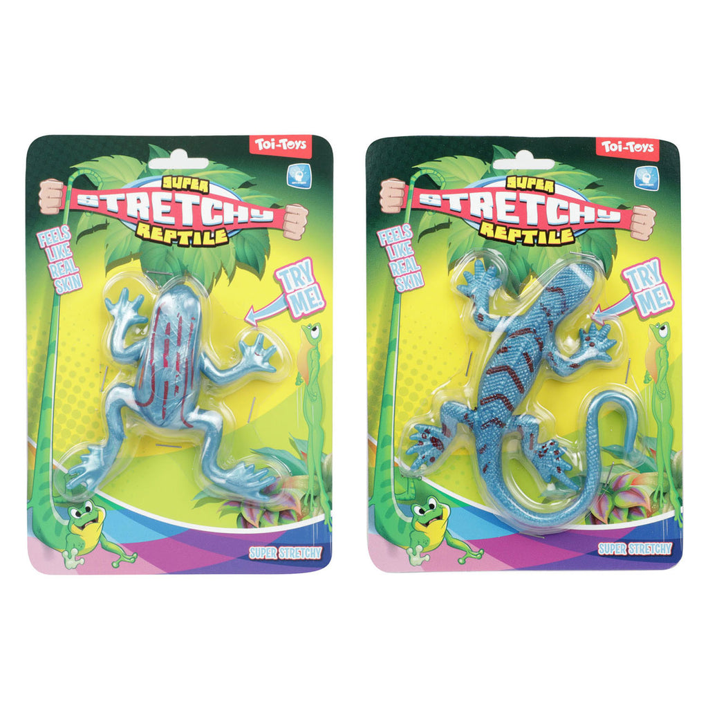 Toi-toys rekbare kikker hagedis